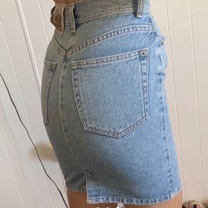 Vintage U2 Clothing Non Stretch Denim Skirt